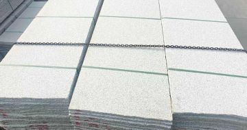 牡丹江芝麻白毛板，石材毛板