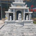 牡丹江芝麻白中国黑石材套墓 花岗岩墓碑