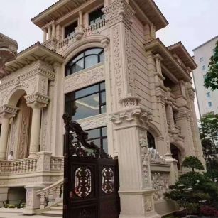 牡丹江黄金麻别墅外墙异形定制