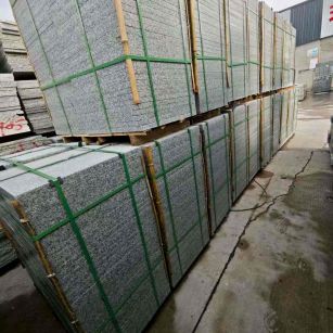 牡丹江芝麻白地铺版 石材地铺石