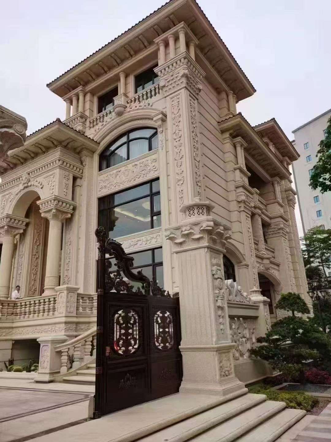 牡丹江黄金麻别墅外墙异形定制